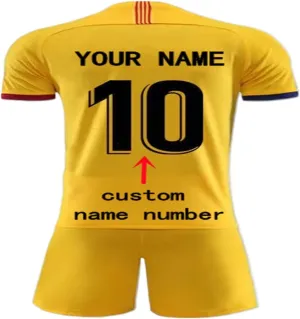 Men Kids Customizable BAR Soccer Custom 2024-25 Jersey Personalize Name Number Shirt Shorts give Gifts to Fans Uniform