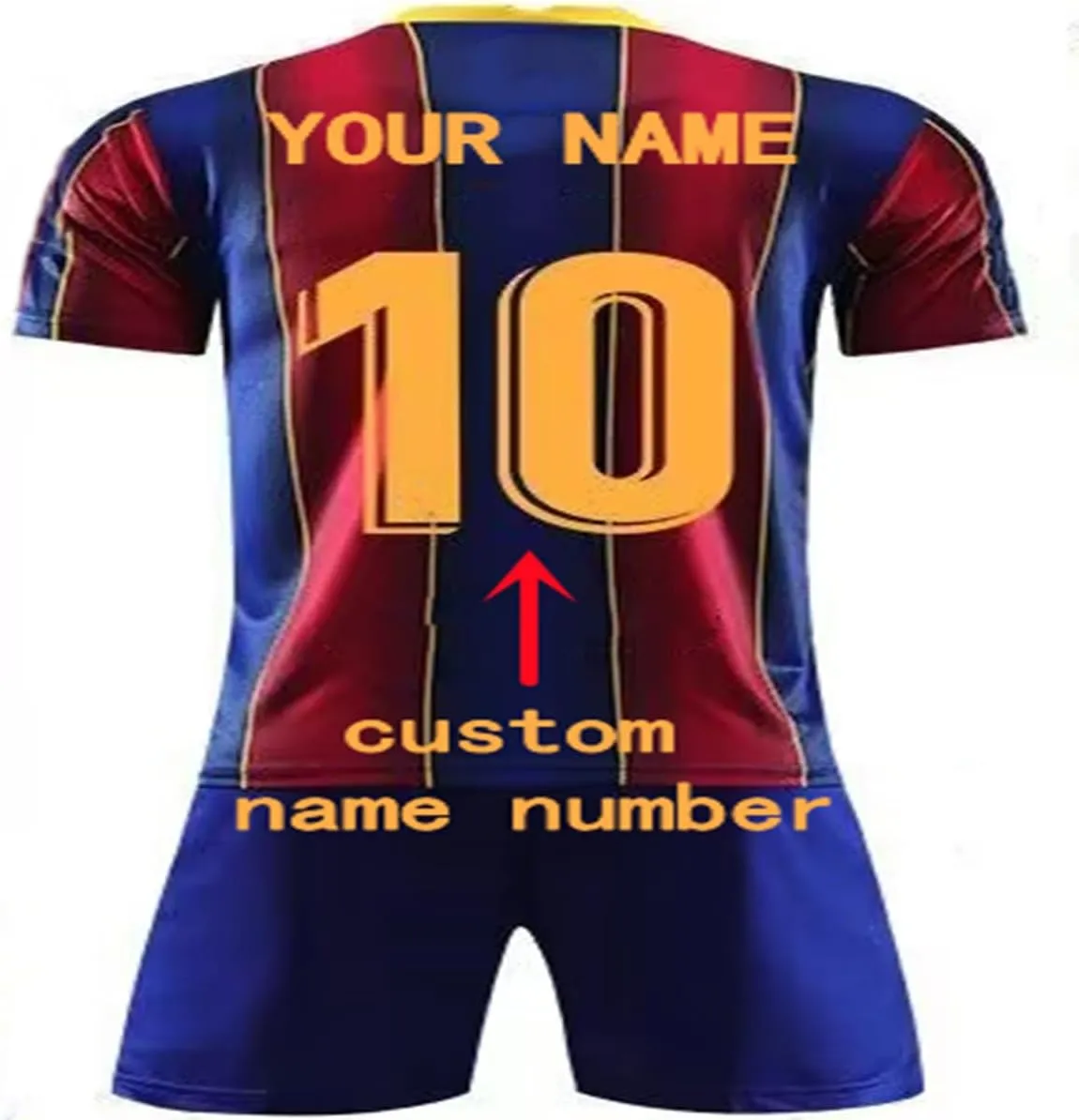 Men Kids Customizable BAR Soccer Custom 2024-25 Jersey Personalize Name Number Shirt Shorts give Gifts to Fans Uniform