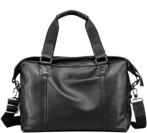 Men's Bag Leather Handbag Large Capacity Horizontal Computer Bag Layer Cowhide Business Briefcase