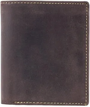 Men's Hunter Distressed Oiled Leather Wallet / Notecase # 708 - Oiled Brown