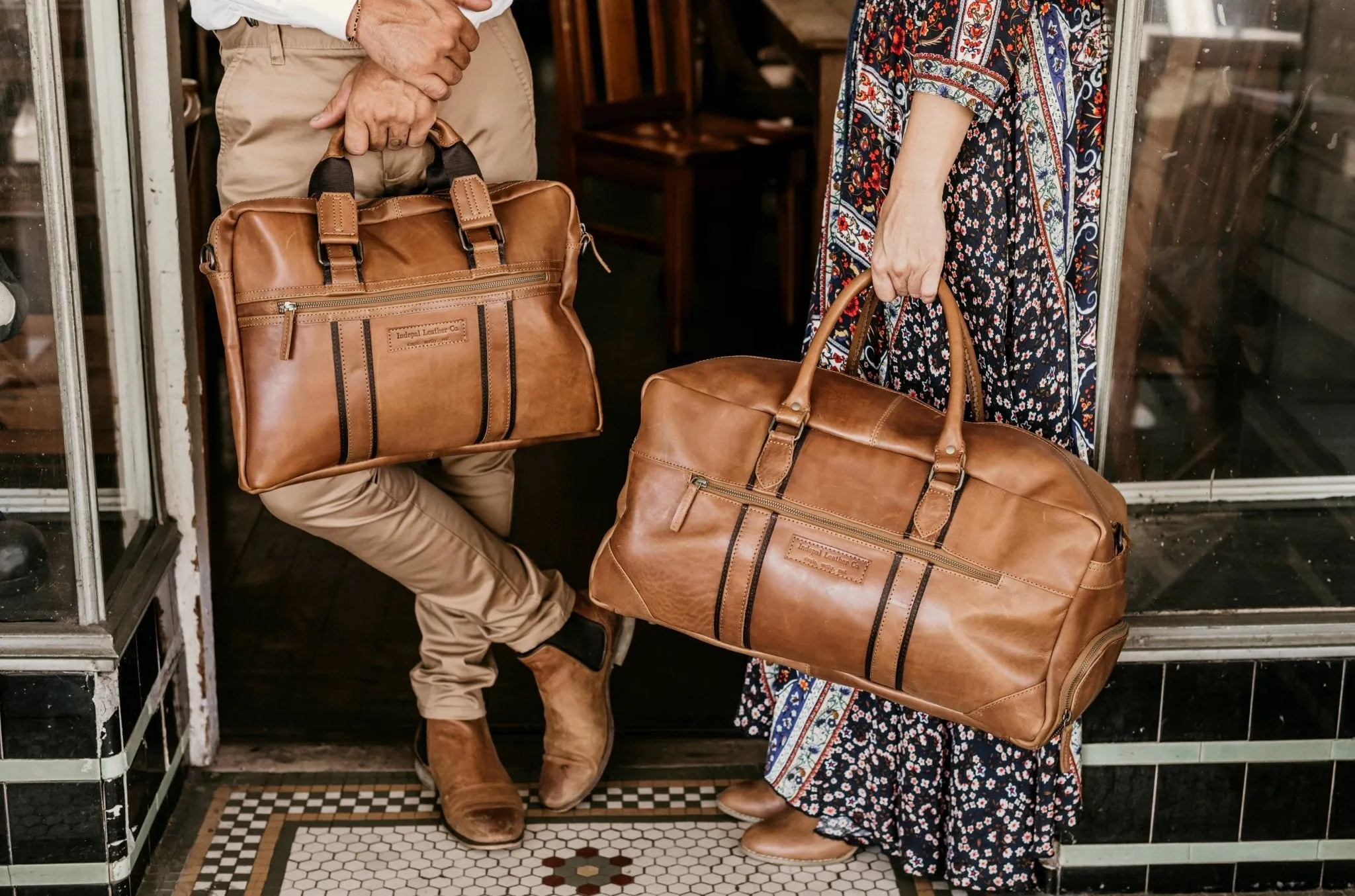 Mens Leather Duffle Bag - Lincoln Duffle