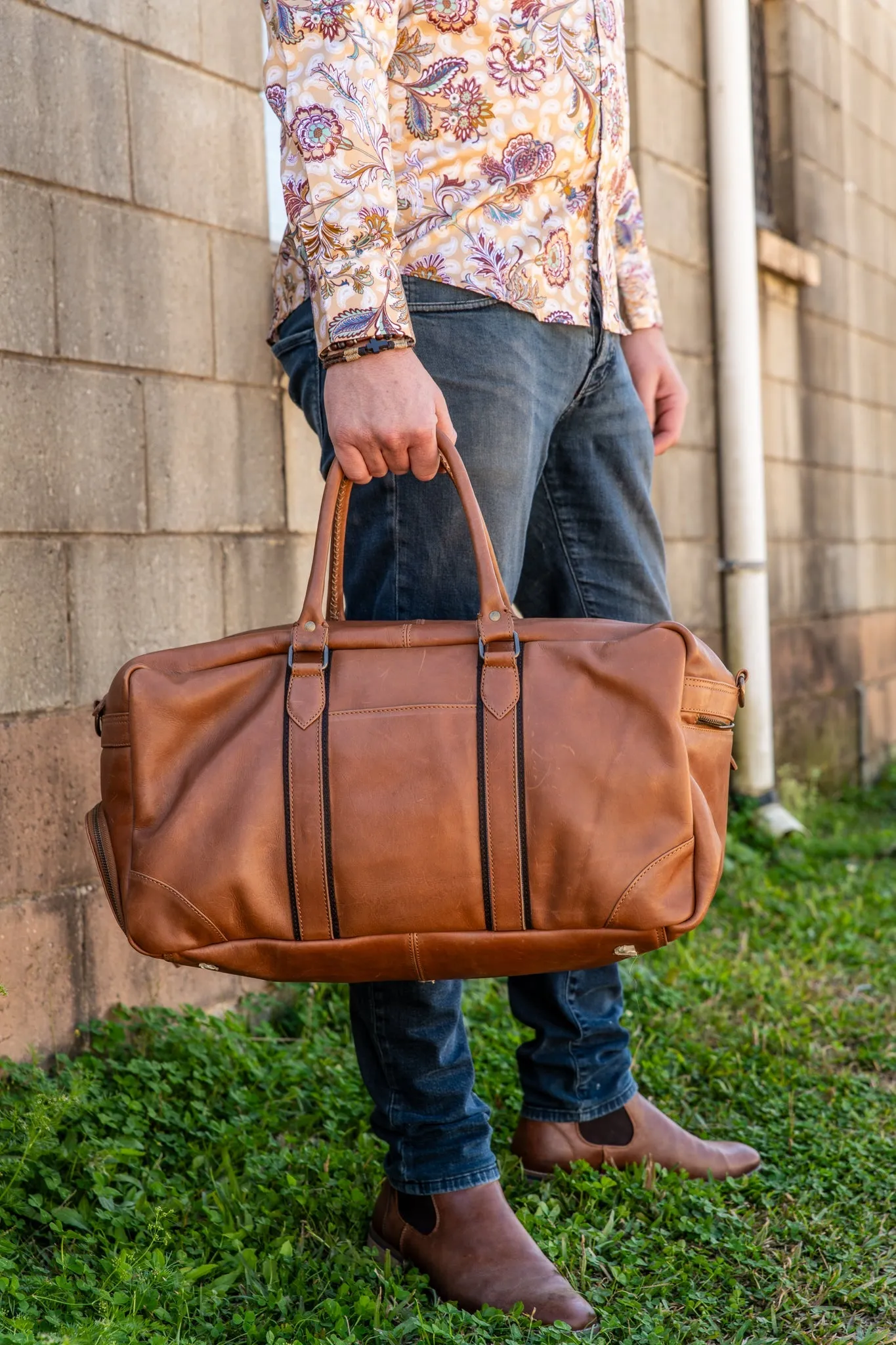 Mens Leather Duffle Bag - Lincoln Duffle