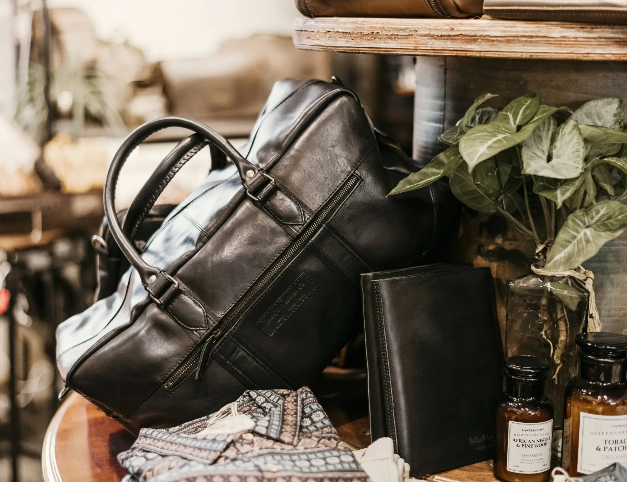 Mens Leather Duffle Bag - Lincoln Duffle