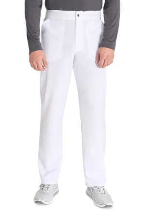 Men's Mid Rise Zip Fly Straight Leg Pant - White