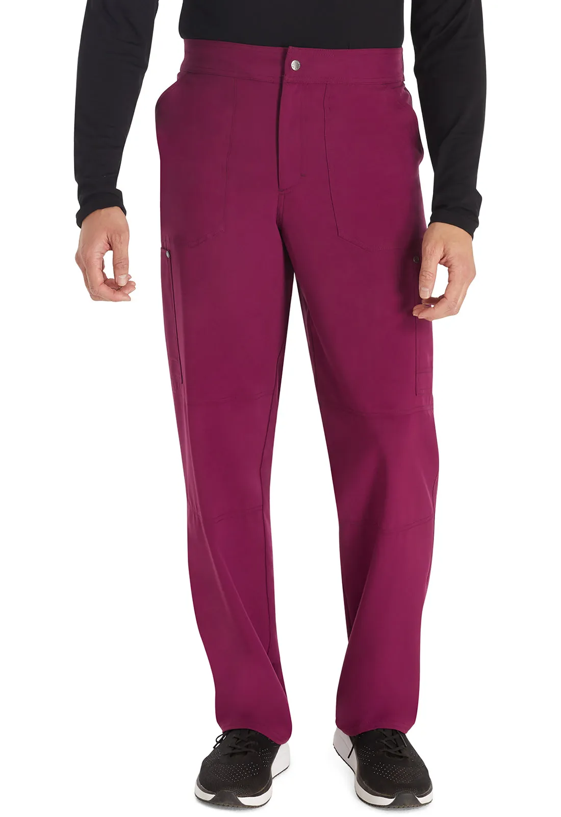 Men's Mid Rise Zip Fly Straight Leg Pant - Wine