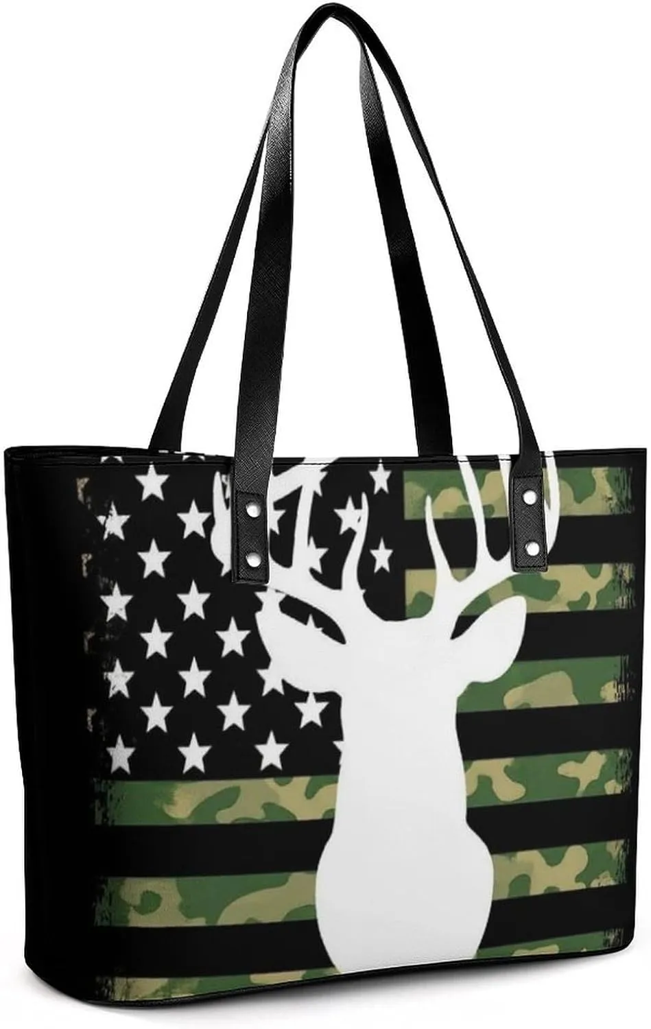 Men's Portable Tote Bag Trendy Modern Leather Handbag For Work Weekend