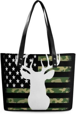 Men's Portable Tote Bag Trendy Modern Leather Handbag For Work Weekend