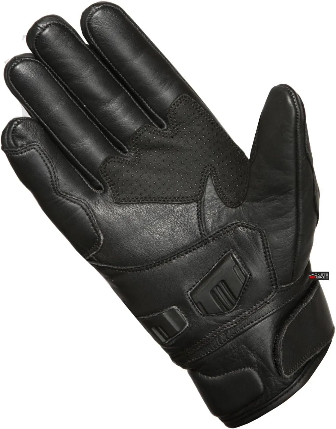 Men's Premium Leather Motorcycle Cruising Street Palm Sliders Biker Gloves
