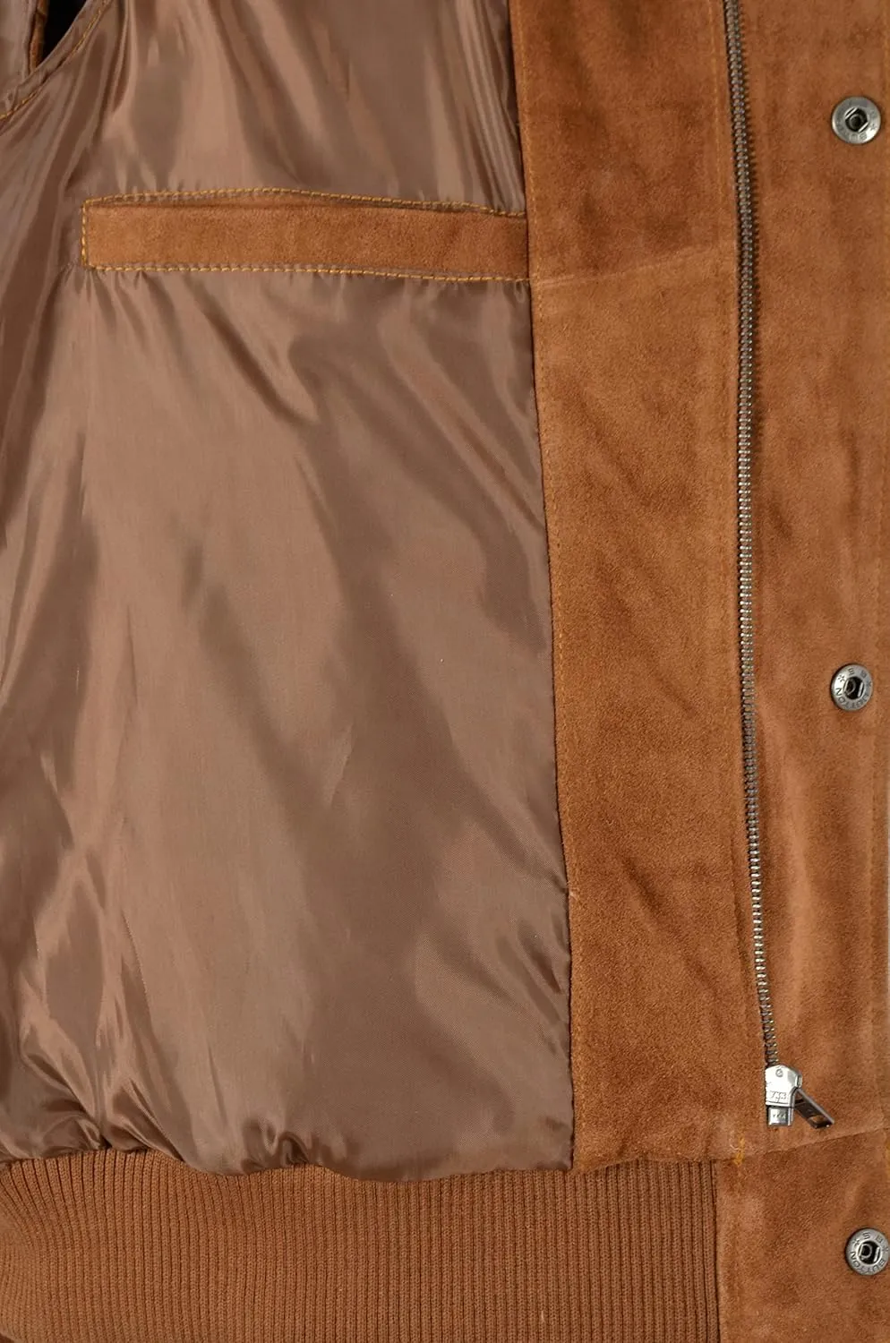 Men’s Tan Suede Leather Vest Fashion Button Classic Collar Waistcoat 8512
