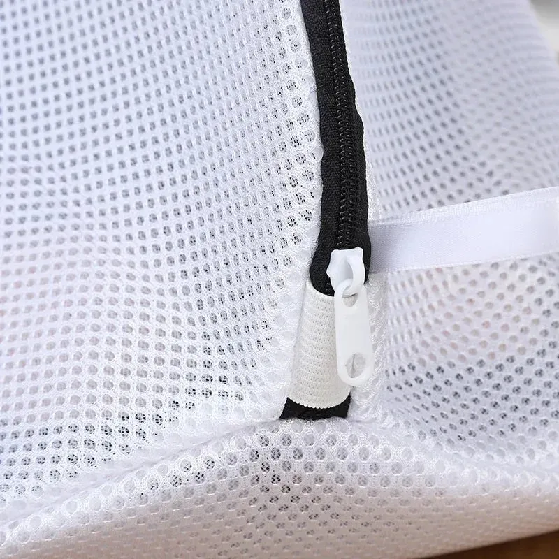 Mesh Laundry Bag for Washing Machine – Zippered Travel Shoe Storage & Protective Clothes Organizer Box