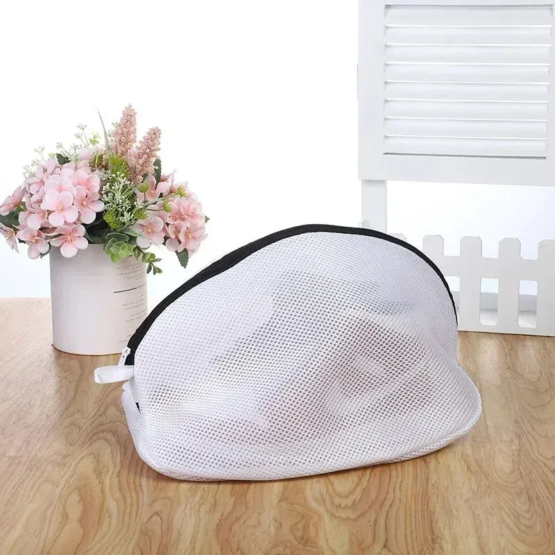 Mesh Laundry Bag for Washing Machine – Zippered Travel Shoe Storage & Protective Clothes Organizer Box