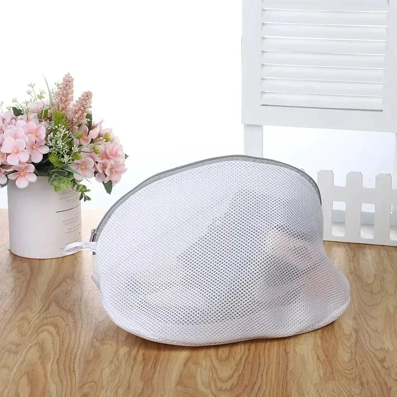 Mesh Laundry Bag for Washing Machine – Zippered Travel Shoe Storage & Protective Clothes Organizer Box