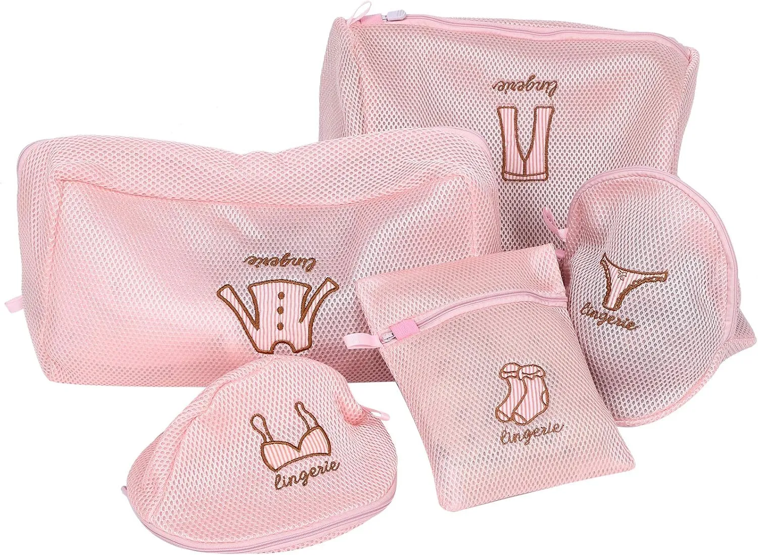 Mesh Laundry Bags for Delicates with Premium zippered, Travel Storage Organize Bag, Clothing Washing Bags for Laundry, Blouse, Bra, Dress, T shirt, Stocking, Underwear, Lingerie, jeans