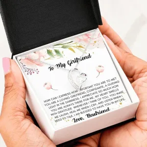 Message Card Jewelry, Handmade Jewelry - Girlfriend - Blessed To Have You Forever Love Necklace