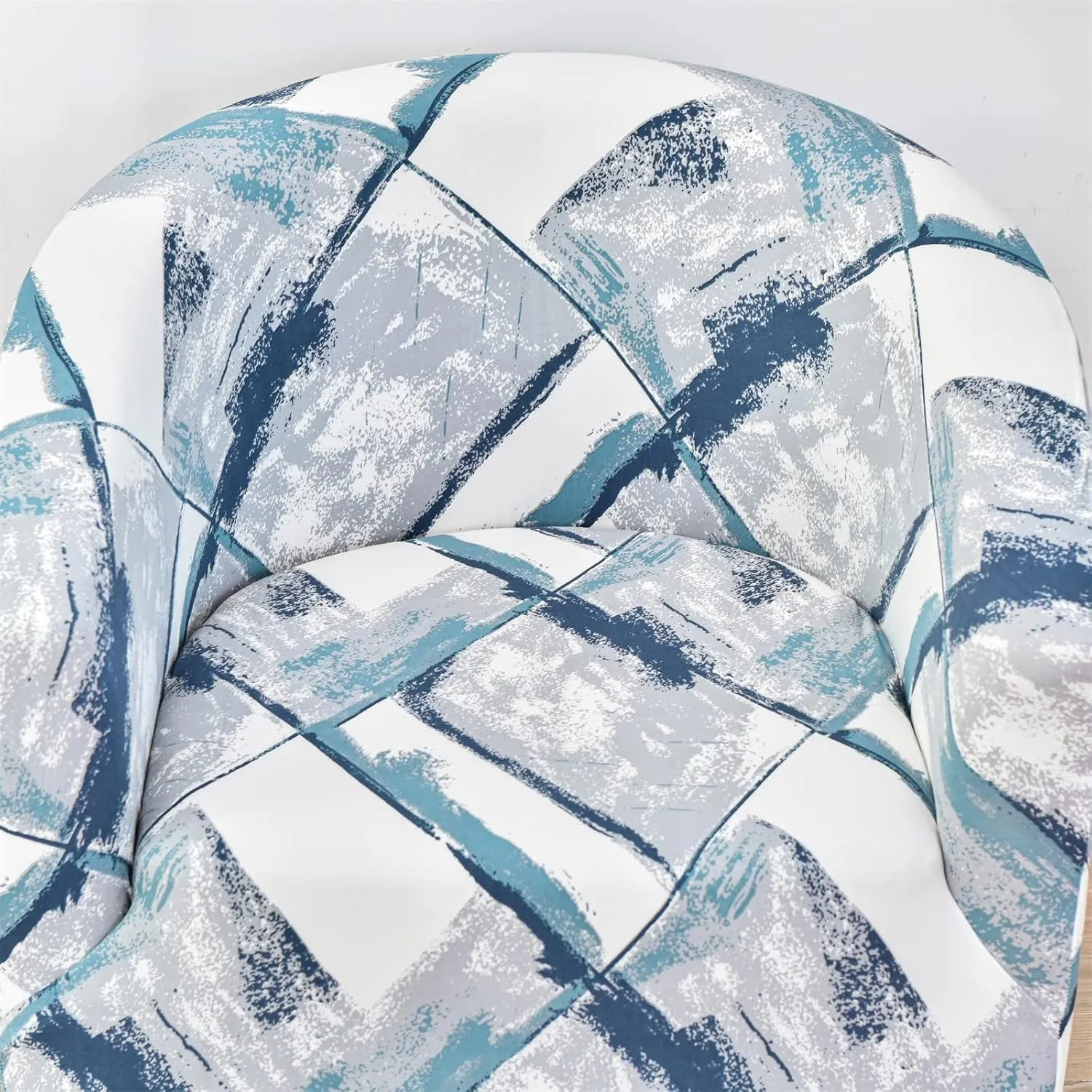 MIFXIN Club Chair Slipcover Stretch Tub Chair Cover 1 Piece Spandex Soft Armchair Slip Cover Removable Washable Arm Chair Couch Sofa Furniture Protector for Living Room Hotel (Blue Gray)