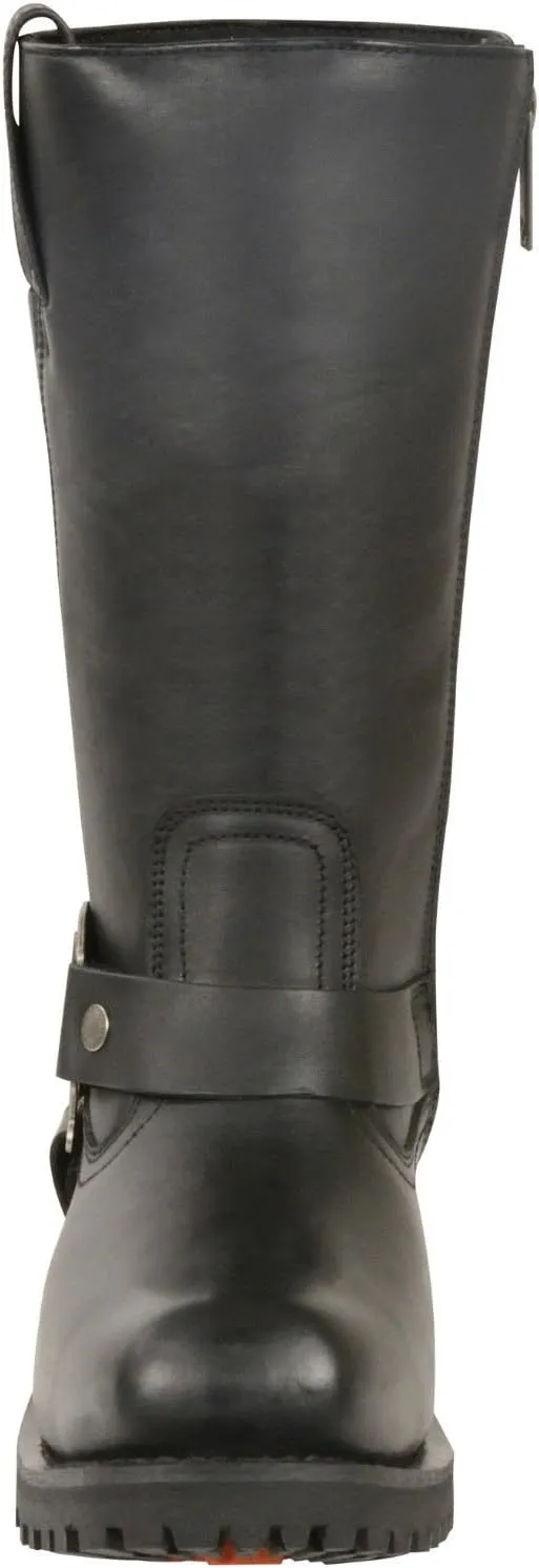 Milwaukee Leather Men's 11" Classic Harness Boot Square Toe Black