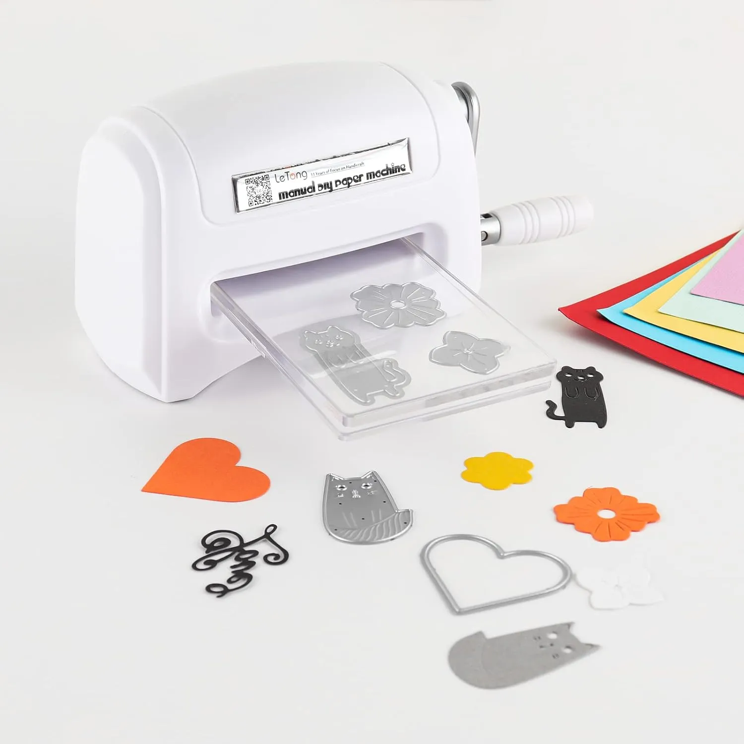 Mini Manual Die Cutting and Embossing Machine for DIY,Hand Embossing Machine for DIY Die Cutting Embossing Paper Card Craft Scrapbooking Dies Cutter Photo Album Decorative Craft Scrapbooking Supplies