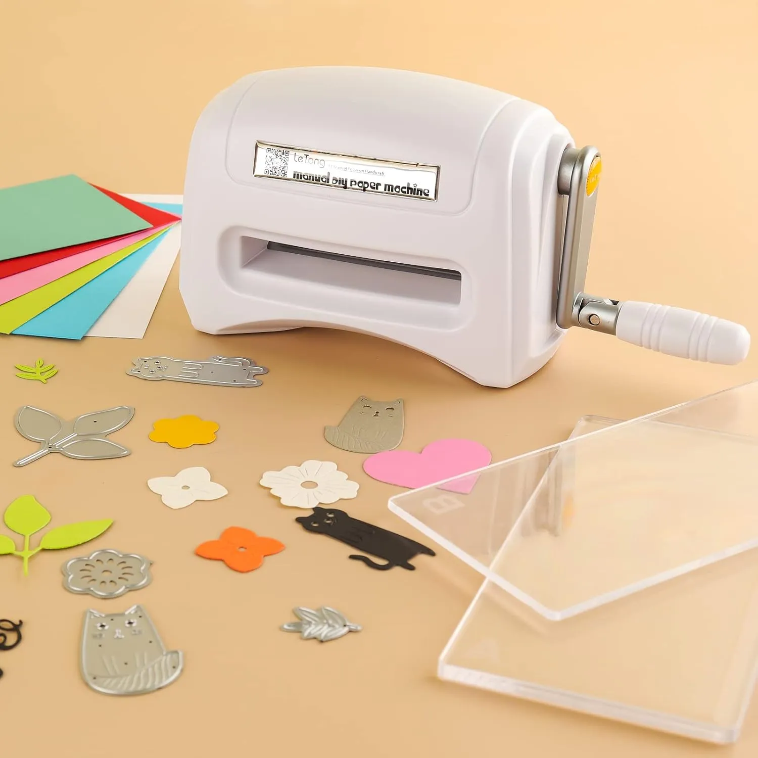 Mini Manual Die Cutting and Embossing Machine for DIY,Hand Embossing Machine for DIY Die Cutting Embossing Paper Card Craft Scrapbooking Dies Cutter Photo Album Decorative Craft Scrapbooking Supplies