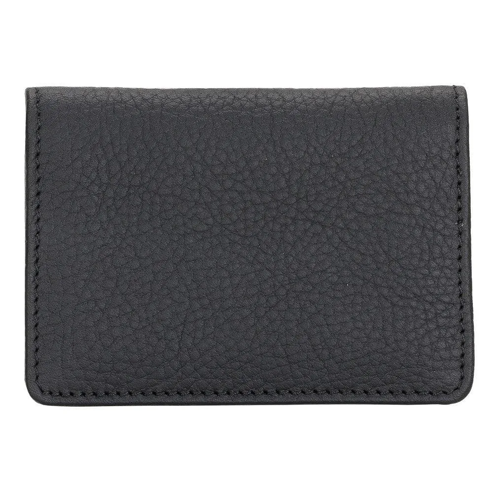Minimalist Leather Flip Wallet with Coin & Card Slots