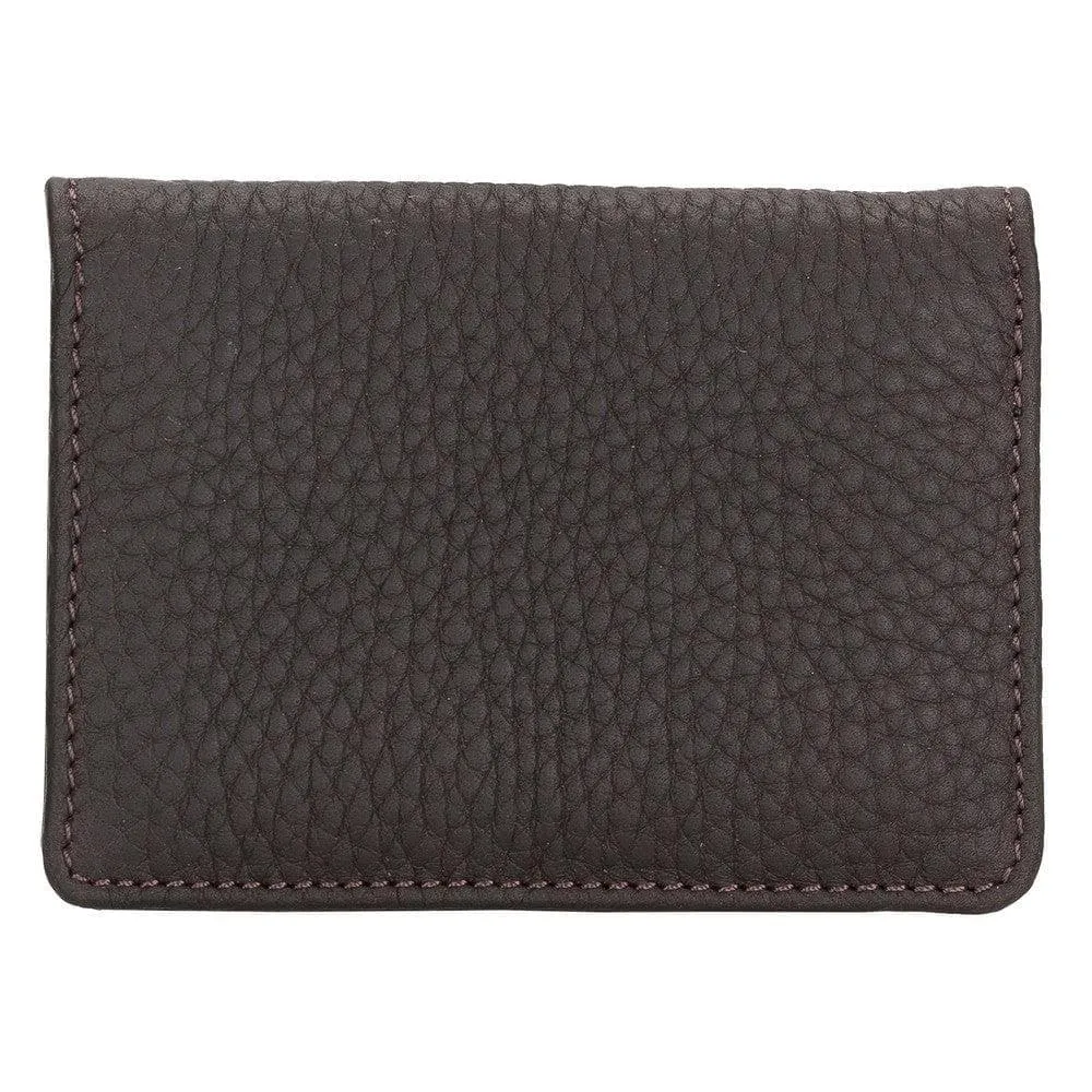 Minimalist Leather Flip Wallet with Coin & Card Slots