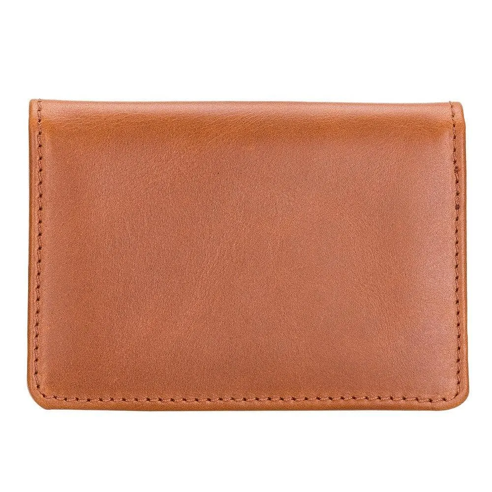 Minimalist Leather Flip Wallet with Coin & Card Slots