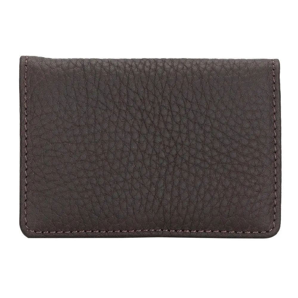 Minimalist Leather Flip Wallet with Coin & Card Slots