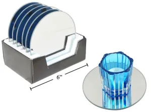 Mirror candle plate 5" 1pc