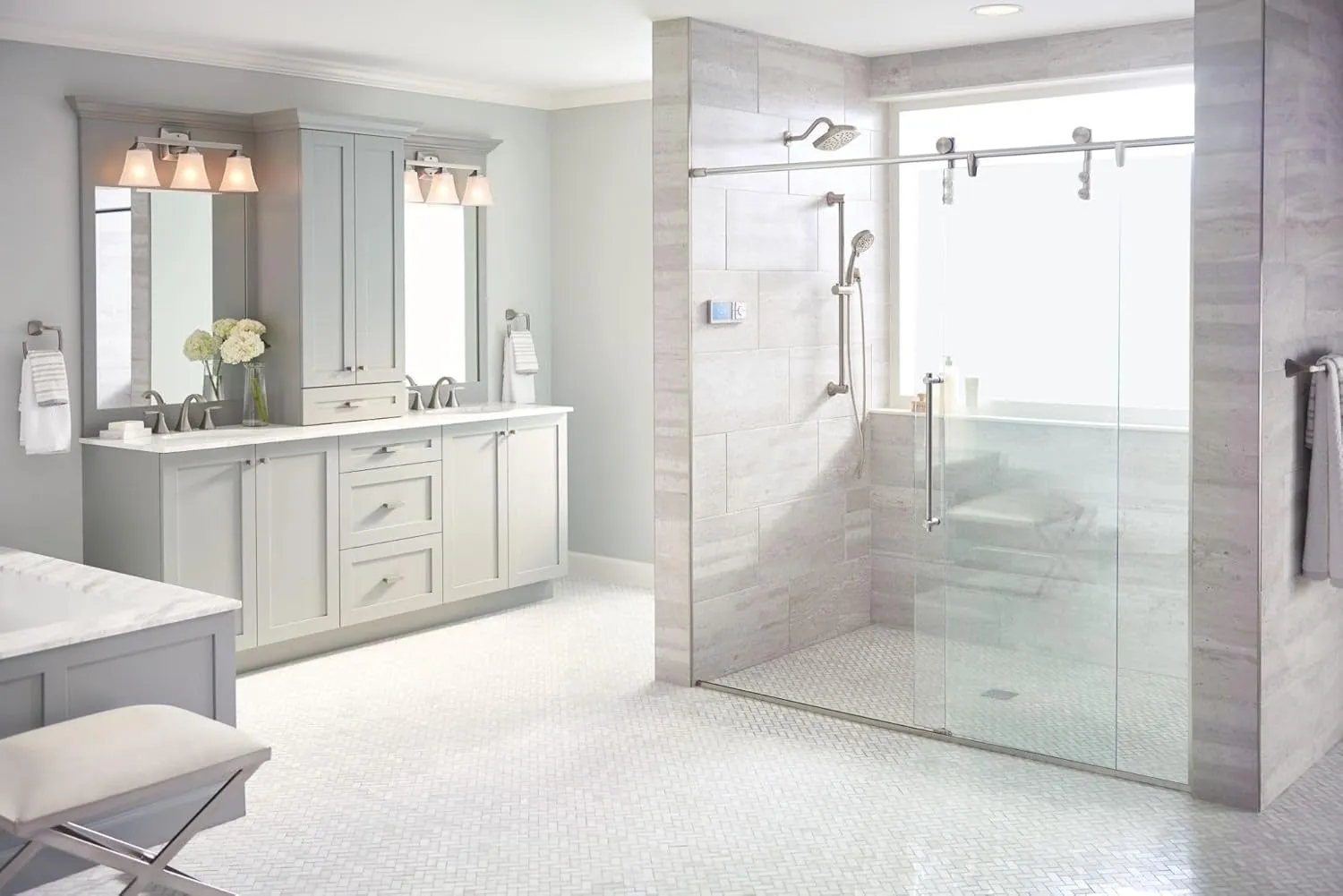 Moen Smart Shower 2-Outlet Digital Thermostatic Shower Valve with 1/2" Connections, S3102