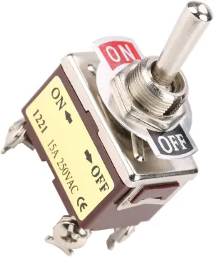 Momentary Toggle Switch, 4 Pin ONOFF Toggle Switch, Industrial Control for Household Cars and Household Appliances