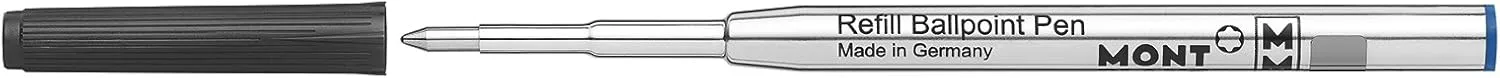 Montblanc Ballpoint Pen Refills (M) Royal Blue 124493 – Refill Cartridges with a Medium Tip for Montblanc Ball Pens – 2 x Blue Ballpoint Refills