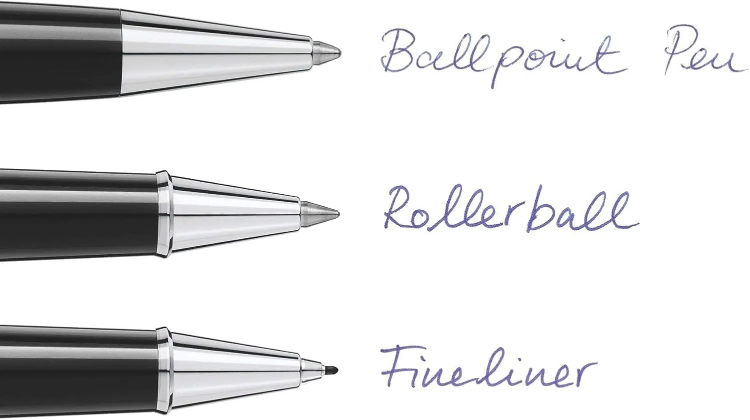Montblanc Fineliner Refills (B) Royal Blue 124500 – Pen Refills for Fineliner and Rollerball Pens by Montblanc – 2 x Fiber Tip Pen Refill