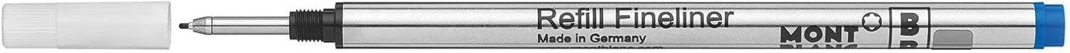 Montblanc Fineliner Refills (B) Royal Blue 124500 – Pen Refills for Fineliner and Rollerball Pens by Montblanc – 2 x Fiber Tip Pen Refill