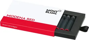 Montblanc Ink Cartridges Corn Poppy Red 119717 – Short International Standard Fountain Pen Refills in Bright Red – 8 Pen Cartridges