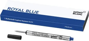 Montblanc Rollerball Capless System Refill (M) Royal Blue 124496 – Pen Refills with a Medium Tip – 1 x Dark Blue Pen Cartridge