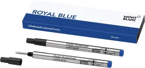 Montblanc Rollerball LeGrand Refills (B) Royal Blue 124497 – Pen Refills for Meisterstück LeGrand Rollerball Pens with a Broad Tip – 2 x Blue Pen Cartridges