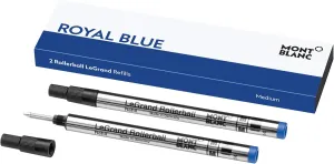 Montblanc Rollerball LeGrand Refills (M) Royal Blue 124503 – Pen Refills for Meisterstück LeGrand Rollerball Pens with a Medium Tip – 2 x Blue Pen Cartridges
