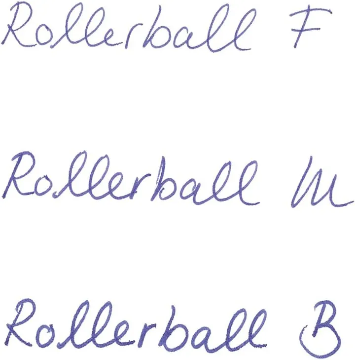 Montblanc Rollerball Refills (F) Mystery Black 105162 – Quick-Drying Pen Refills for Montblanc Rollerball and Fineliner Pens – 2 x Black Pen Cartridges