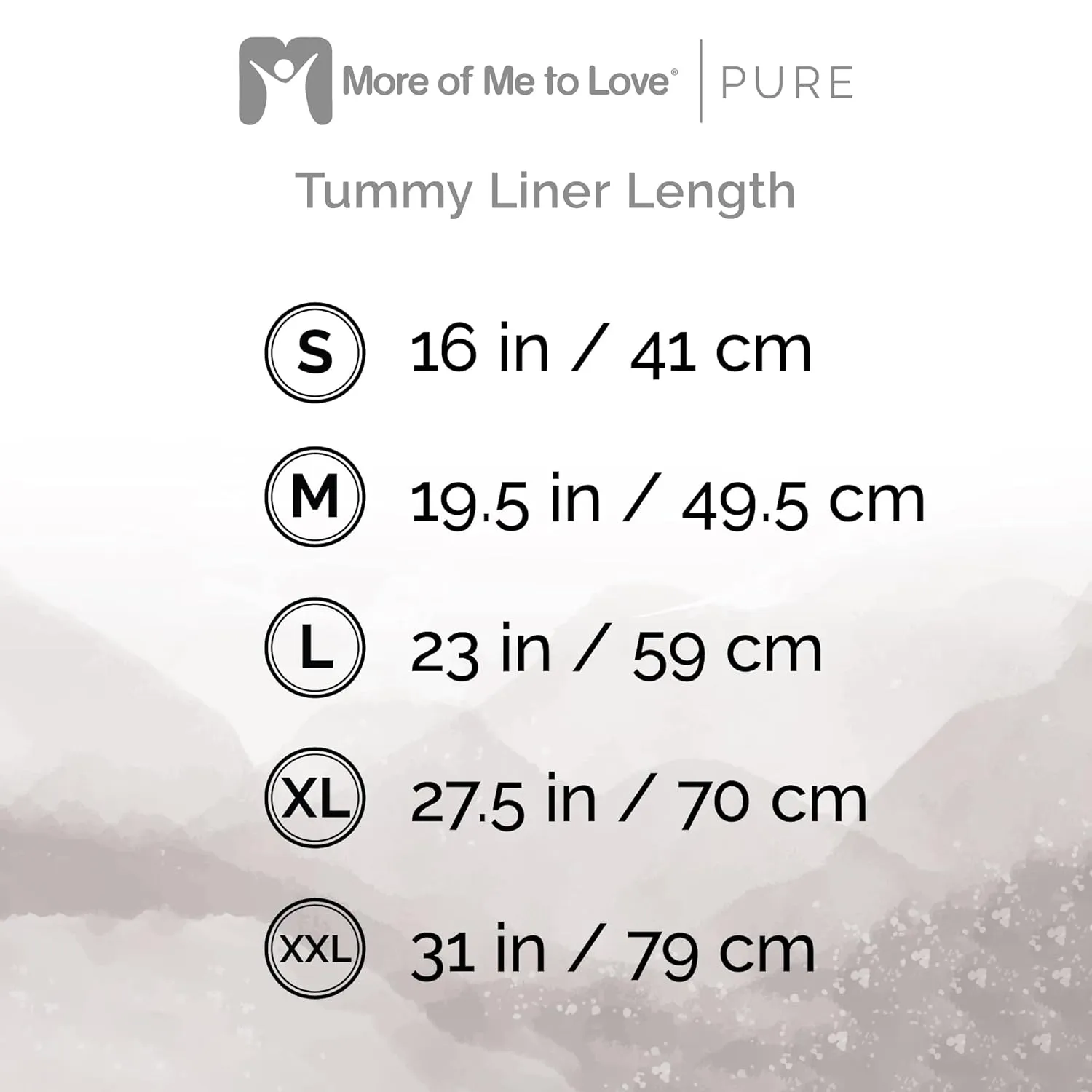 More of Me to Love Organic Cotton and Viscose Blend Tummy Liner, 4-Pack, XX-Large (Pearl White, Stone Gray)