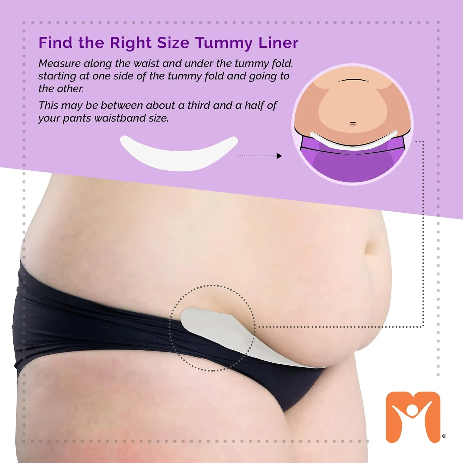 More of Me to Love Organic Cotton and Viscose Blend Tummy Liner, 4-Pack, XX-Large (Pearl White, Stone Gray)