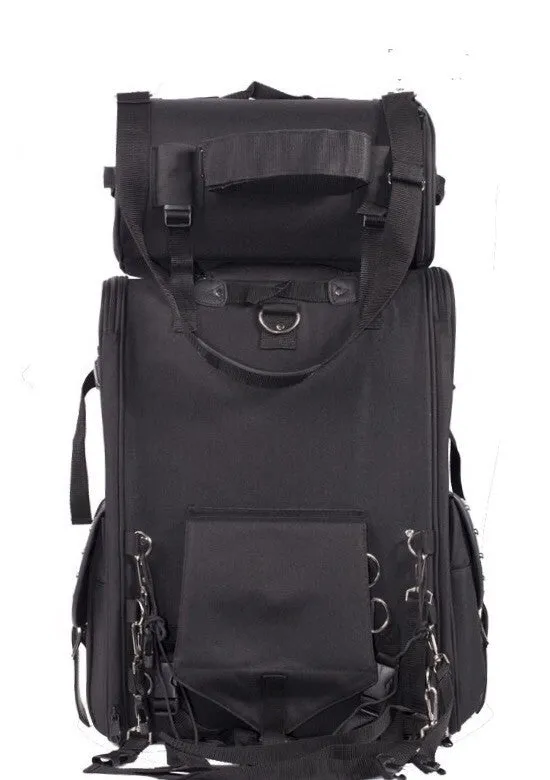 Motorcycle Sissy Bar Bag With Studs - Medium