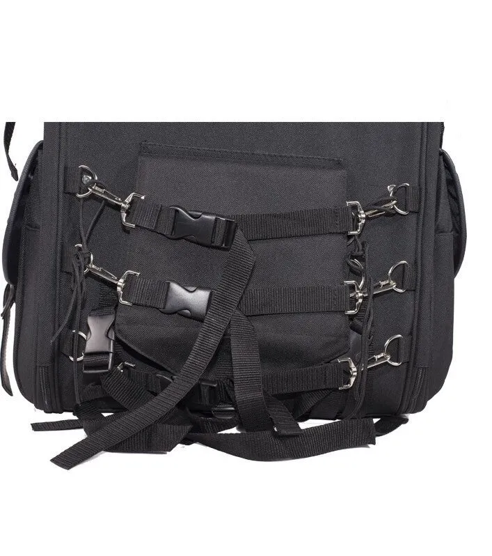 Motorcycle Sissy Bar Bag With Studs - Medium