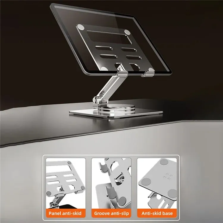 MT131 Desktop Holder Cooling Aluminum Alloy 360° Rotation Foldable Stand