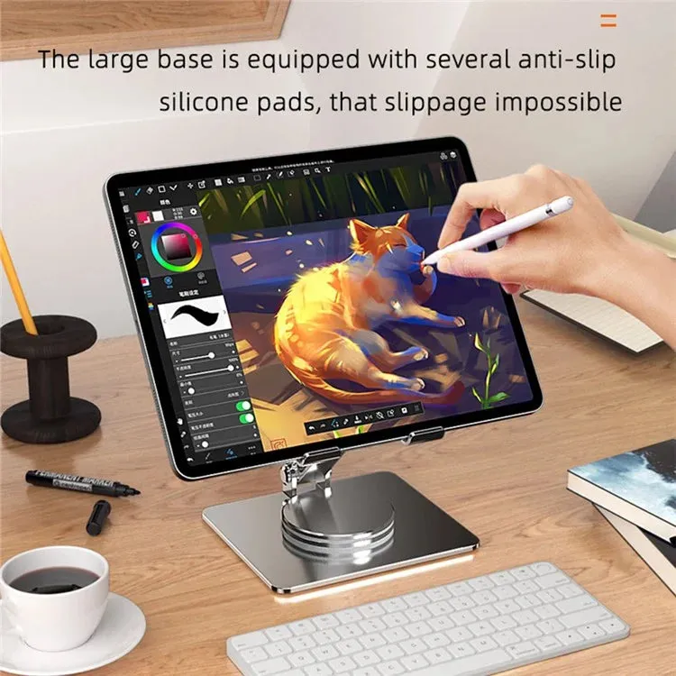 MT131 Desktop Holder Cooling Aluminum Alloy 360° Rotation Foldable Stand