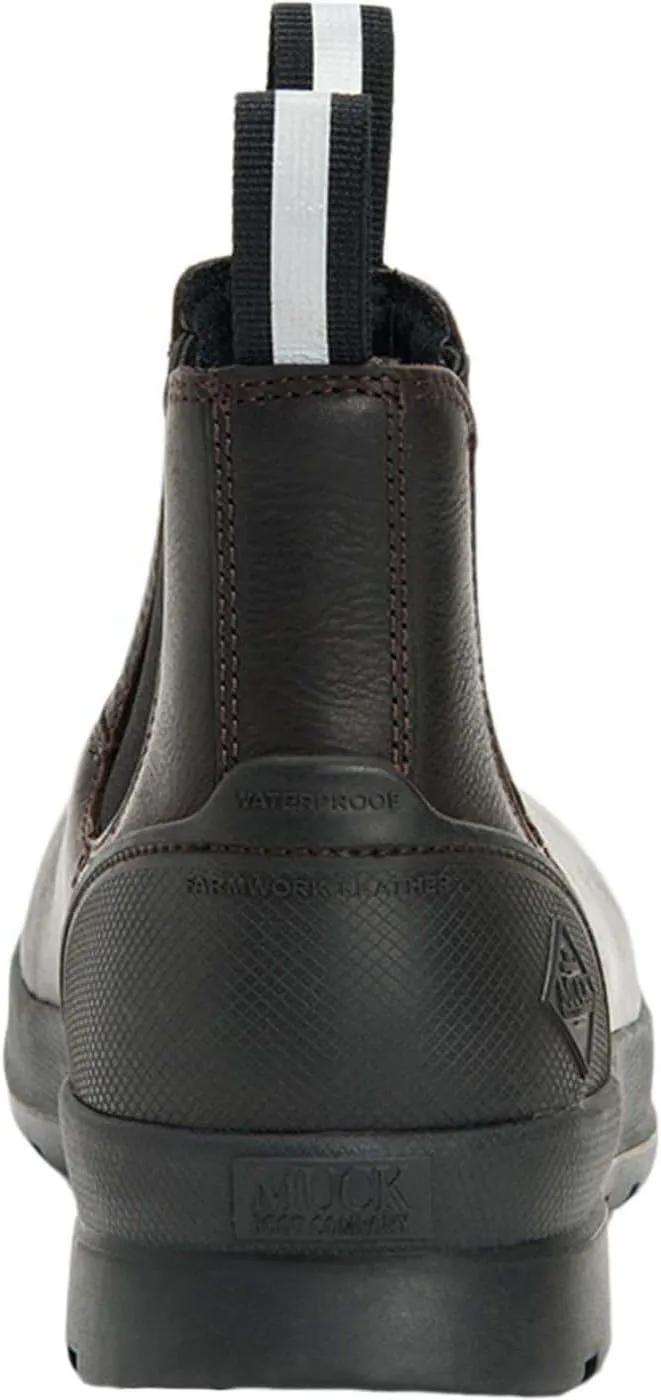 Muck Boots Men's Chore Farm Leather Waterproof Ankle Boot