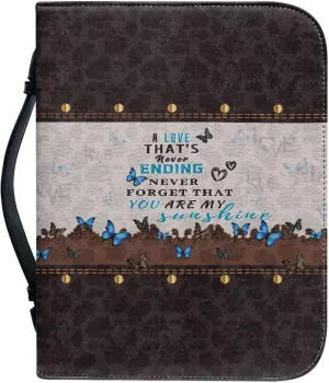 Mumeson Bible Covers for Women Leather Bible Carrying Case Organizer Bag Standard Size Large Capacity Bible Holder