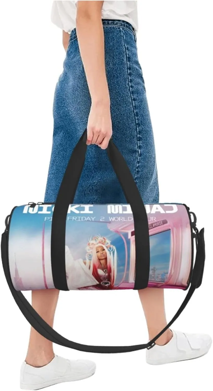 N-icki Minaj Sport Duffel Bag,Travel Duffle Bag Sports Gym Bag,Tote Weekender Bag for Women Men Business Trip