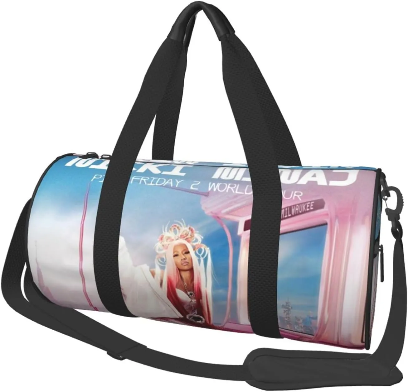 N-icki Minaj Sport Duffel Bag,Travel Duffle Bag Sports Gym Bag,Tote Weekender Bag for Women Men Business Trip