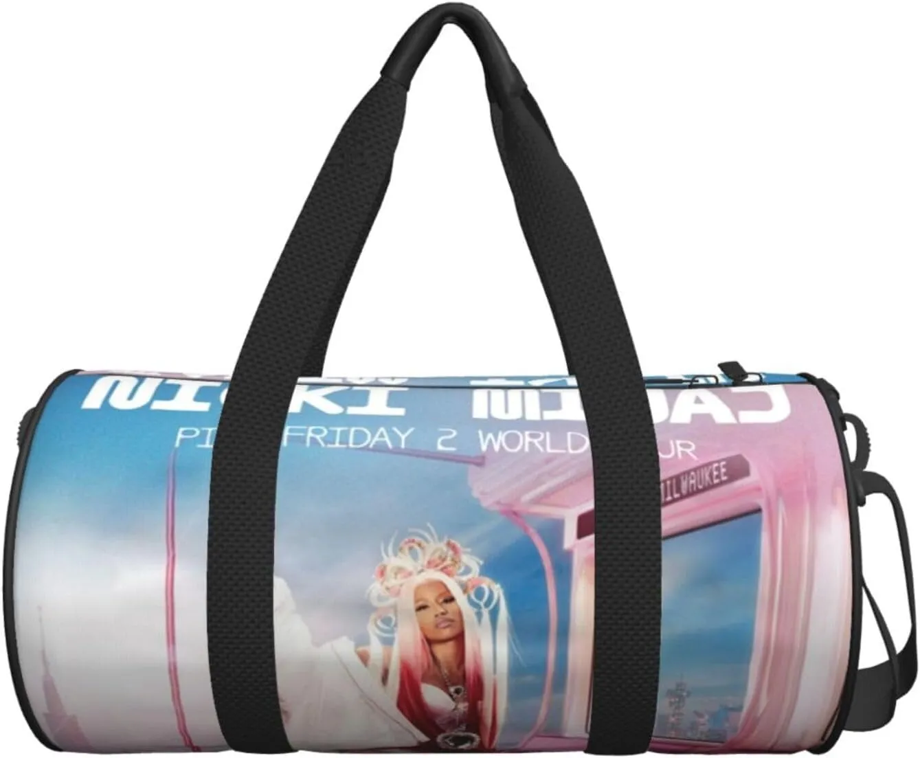 N-icki Minaj Sport Duffel Bag,Travel Duffle Bag Sports Gym Bag,Tote Weekender Bag for Women Men Business Trip