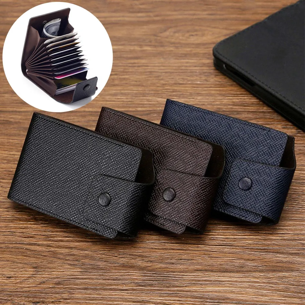 New Arrivals Unisex Leather Business ID Credit Card