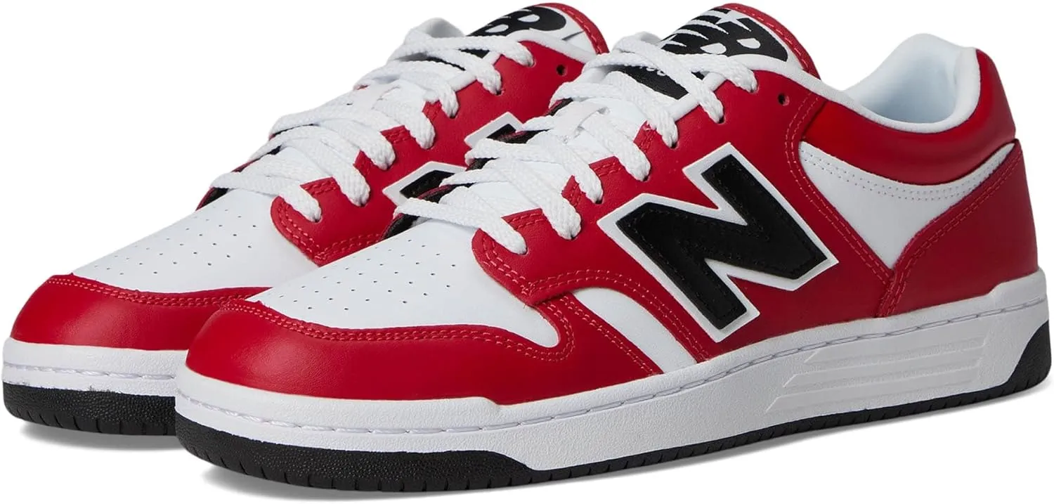 New Balance Men's 480 Sneaker, Team Red/White, 5.5